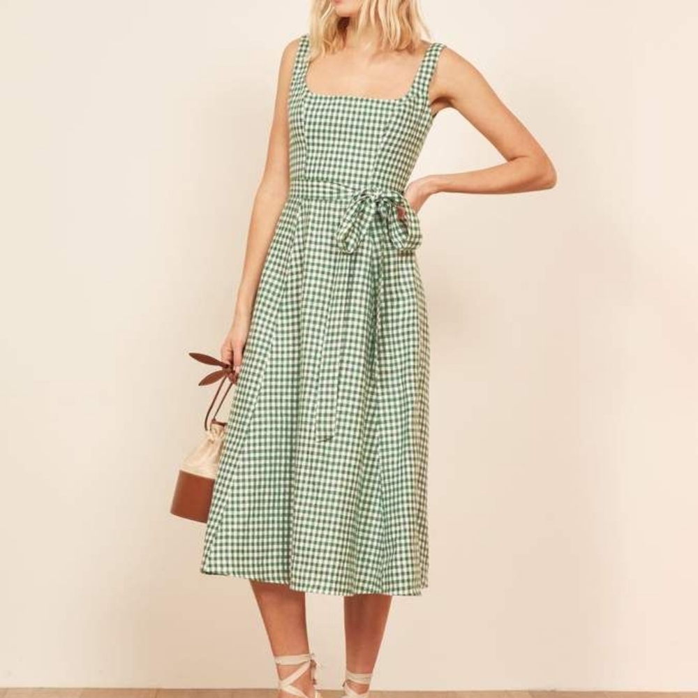 Reformation Garten Linen Dress